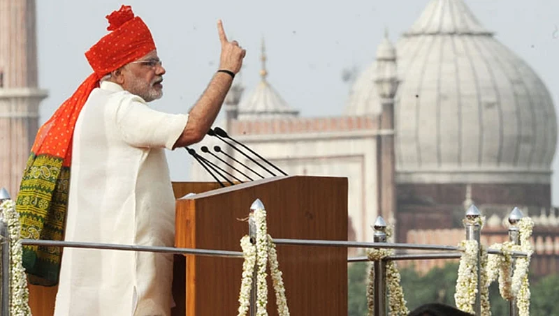 PM Narendra Modi addressing the Nation on the occasion of 68th Independence Day.