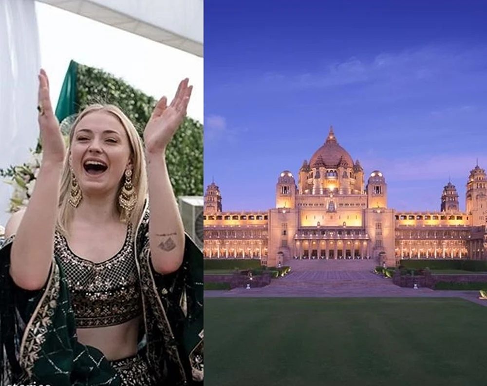 sophie turner lehenga