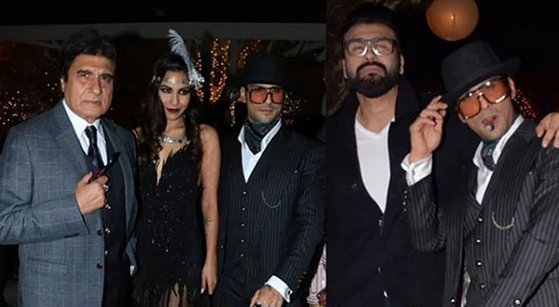 Bollywood attends Prateik Babbar and Sanya Sagar’s vintage wedding reception; see pics and videos