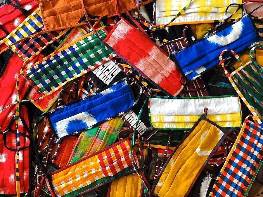 Norblack Norwhite's colorfull face masks.