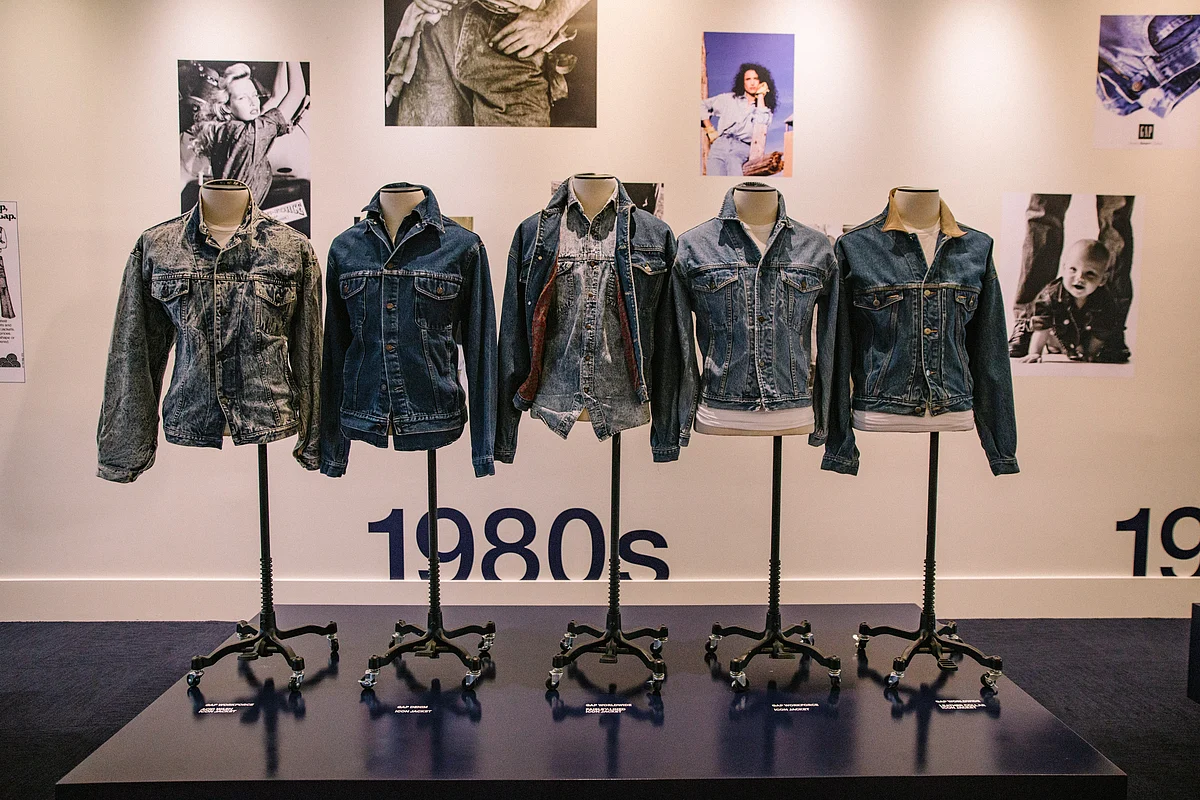 Gap’s Denim Through The Decades collection in the archives at NYC HQ