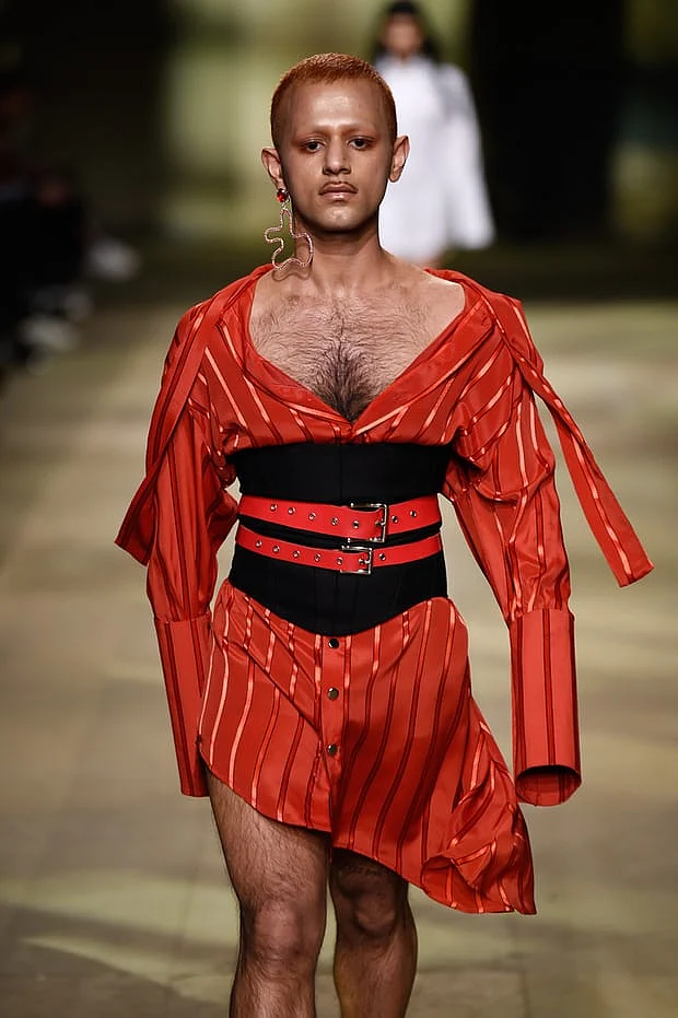 gender fluid silhouettes at Men's Fashion Week, London
