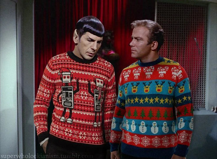 Ugly Christmas Sweaters on Star Trek