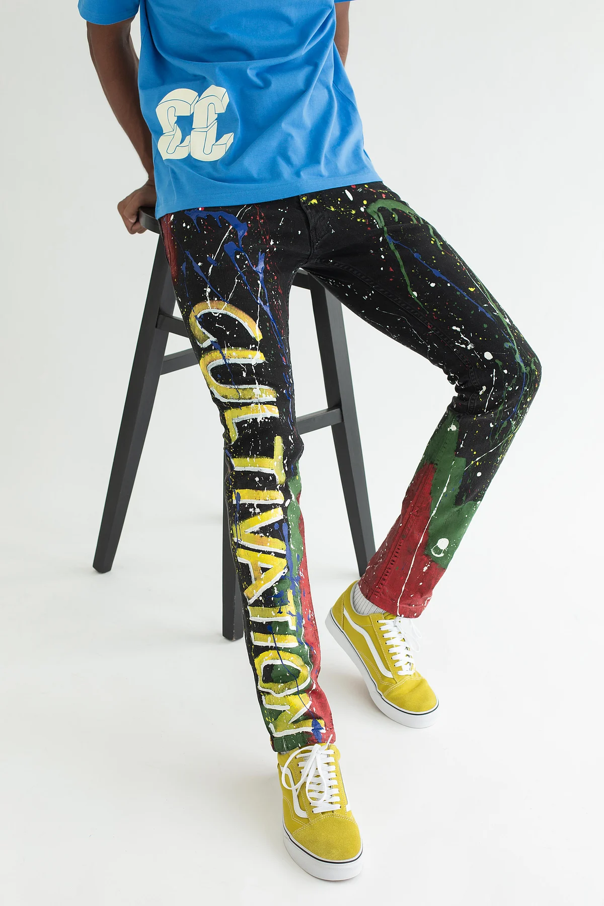 HAND-PAINTED DENIM