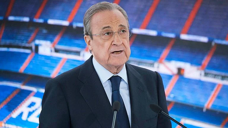 Real Madrid president Florentino Perez, touted as the brains of the operation.