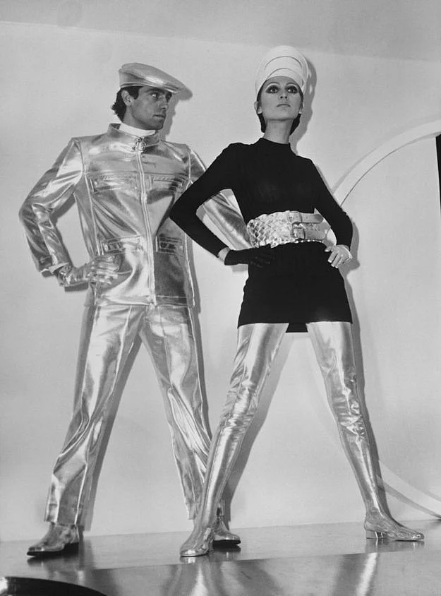 <div class="paragraphs"><p>Pierre Cardin's silver vinyl</p></div>