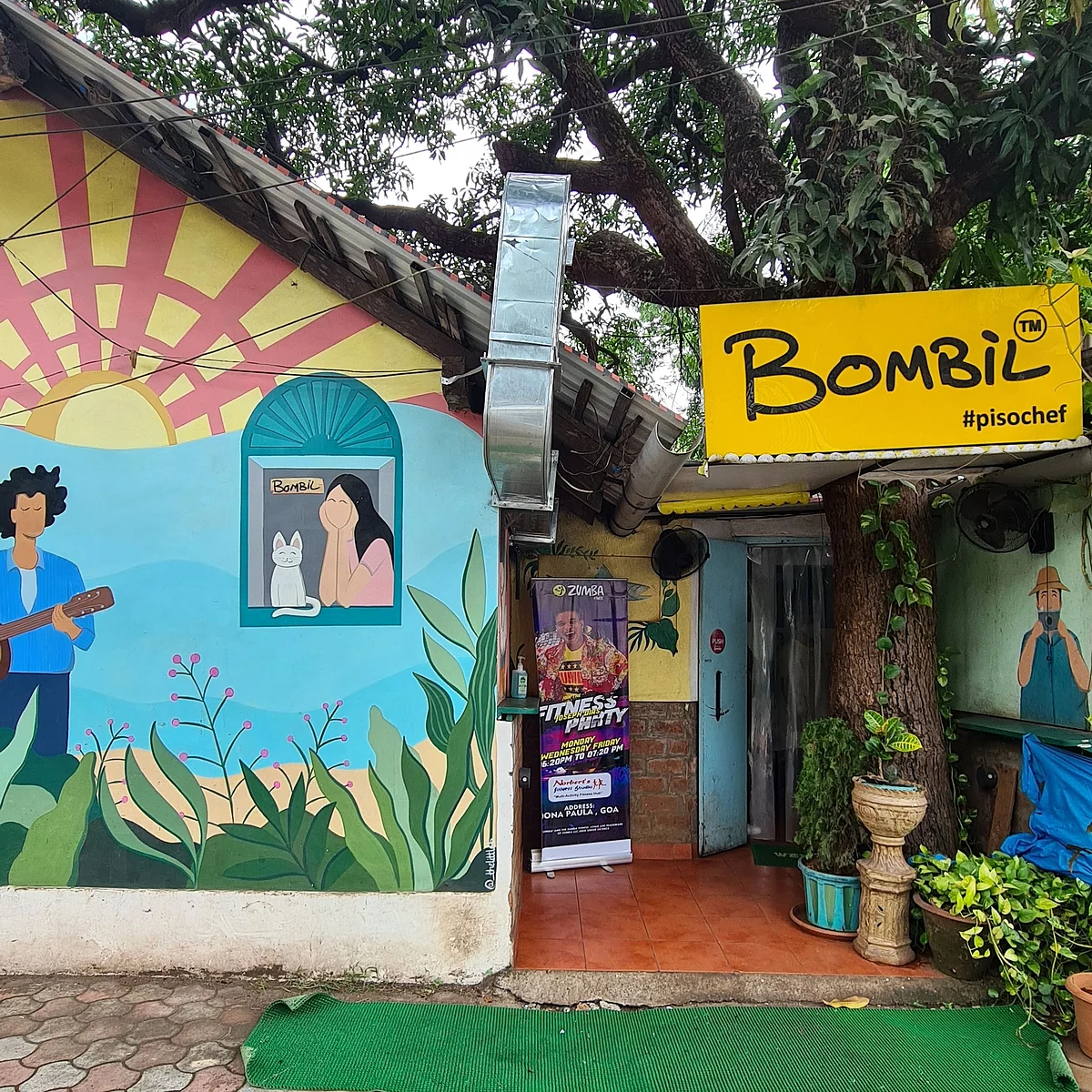 Exterior of Bombil Restaurant, Panjim