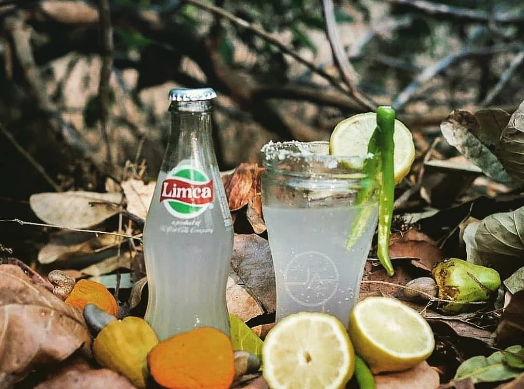 Urrak with a mixture of Limca, lemon, salt and chili