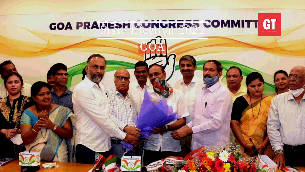 Carlos Almeida joined the Congressahead of Goa Assembly elections
