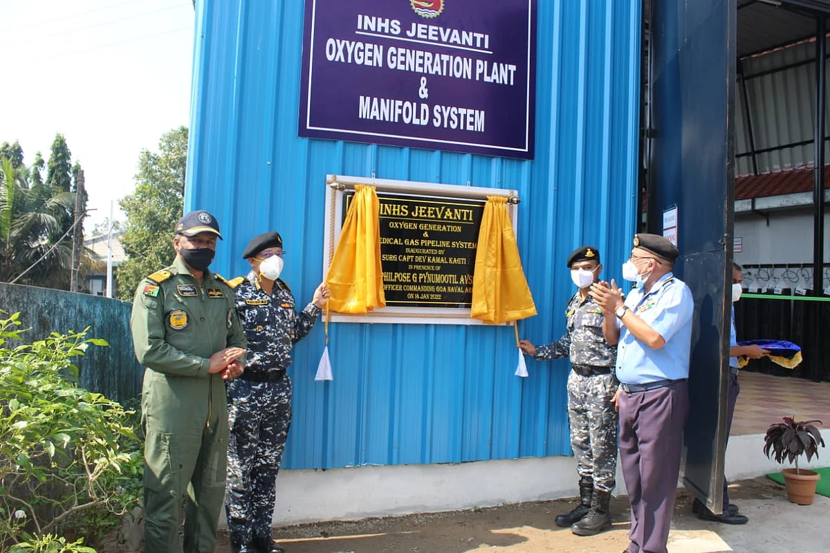 Oxygen Generation Plant inaugurated at Naval Hospital INHS Jeevanti