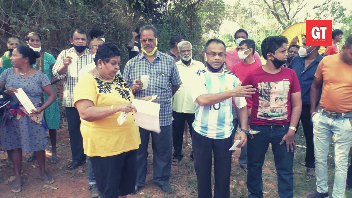 Davorlim locals protest against high water bills