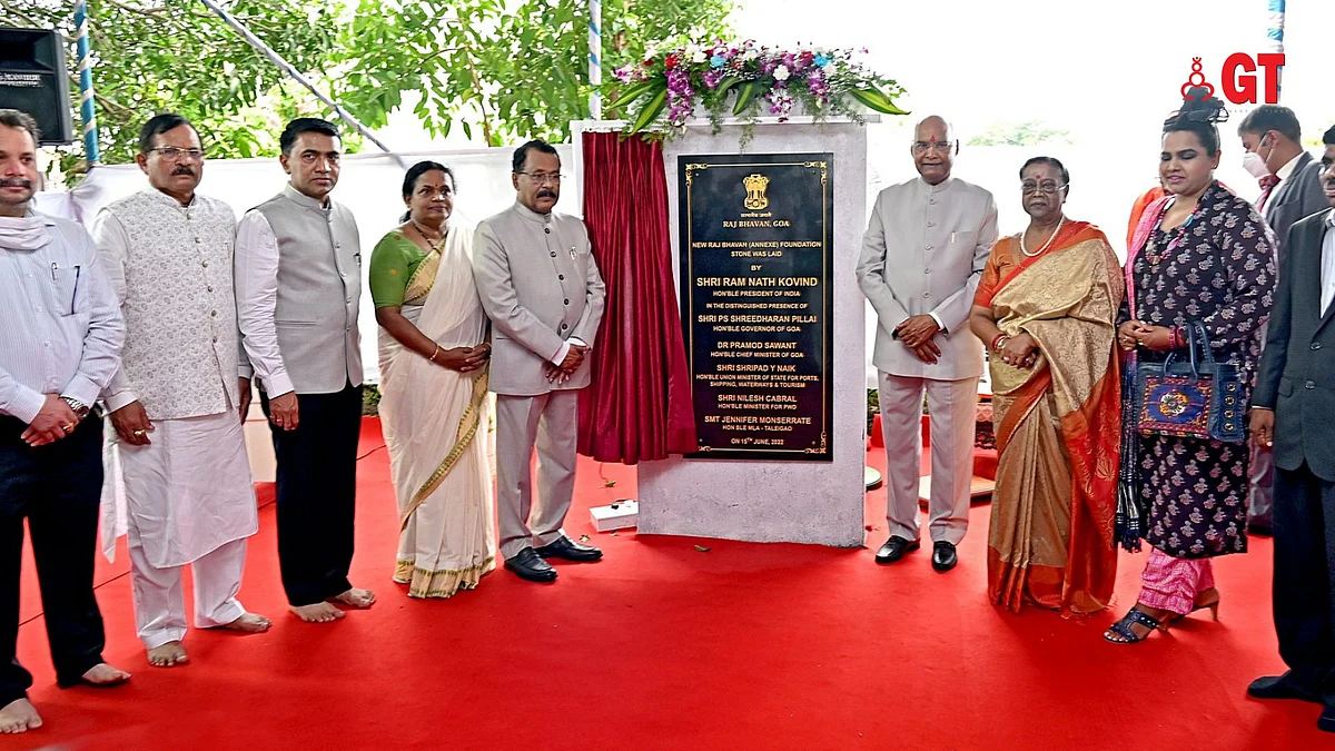 President Kovind laid the foundation stone of the new Raj Bhavan in Goa