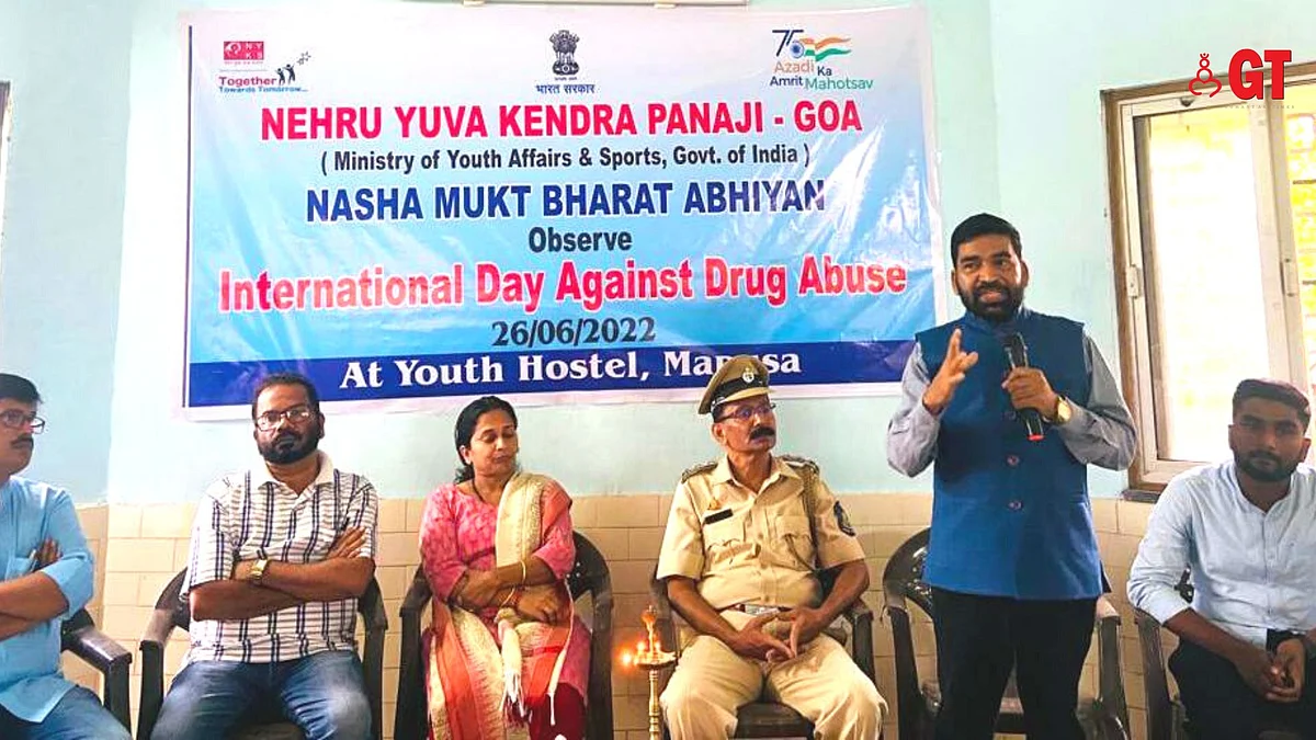 Kalidas Ghatwal addressing at International Day Against Drug Abuse