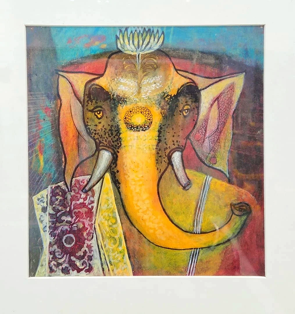 Siddarth Gaitonde at the on-going art show, ‘Aham Brahmasmi’, in Panjim