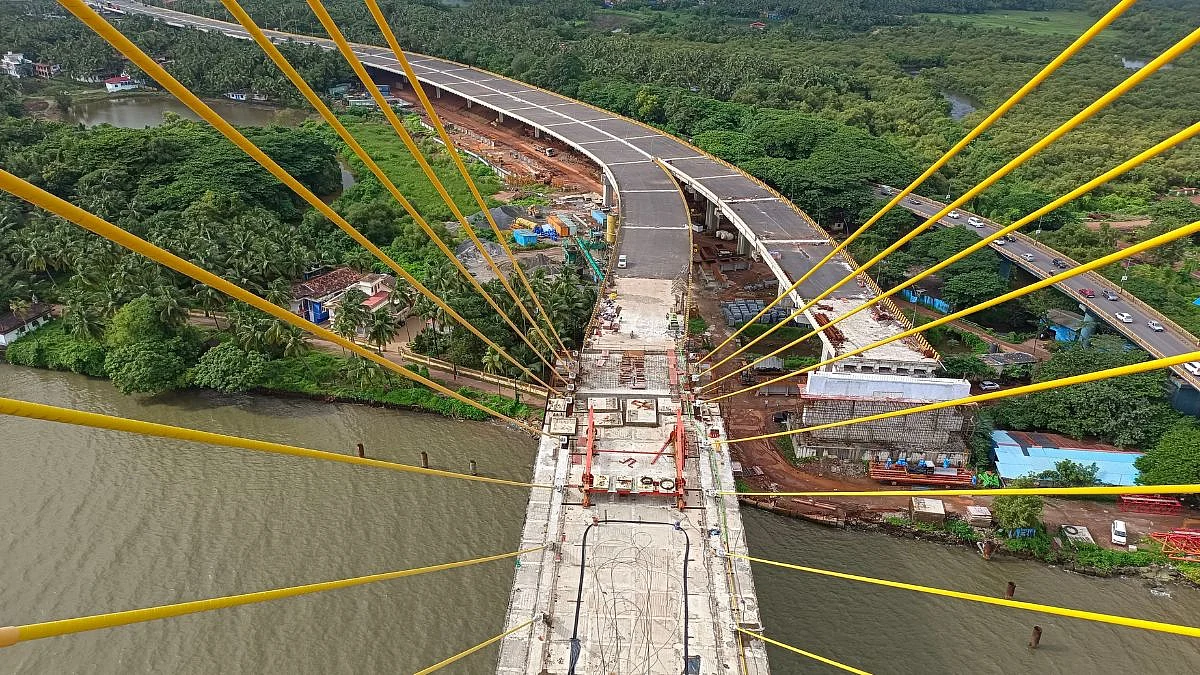 Commuters will have an experience of driving on one of a kind long span bridge in Goa.