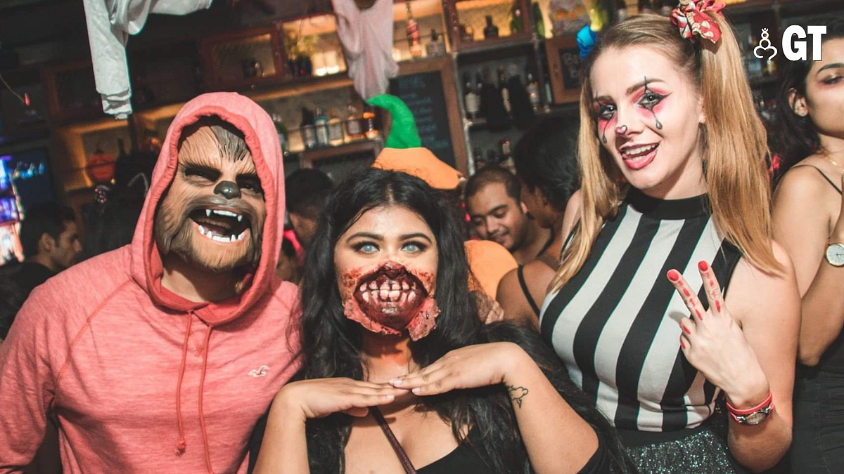 A glimpse of a previous edition of the Halloween party
at Soho in Panjim.