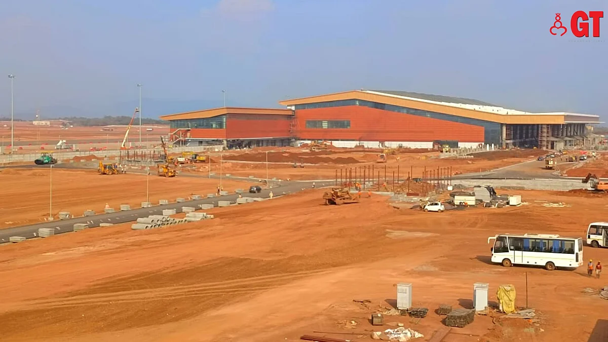 The new Mopa airport building under construction.