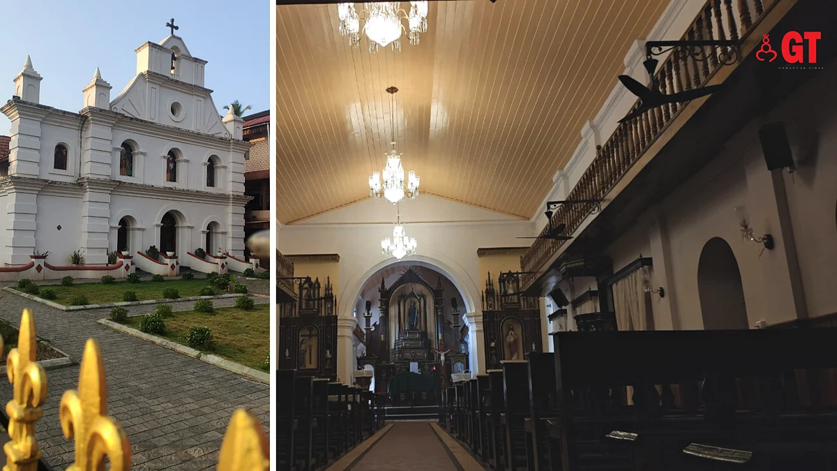 Go on a heritage walk through the the newly restored St Roque Worship Space, in Velim, South Goa on November 20, 2022