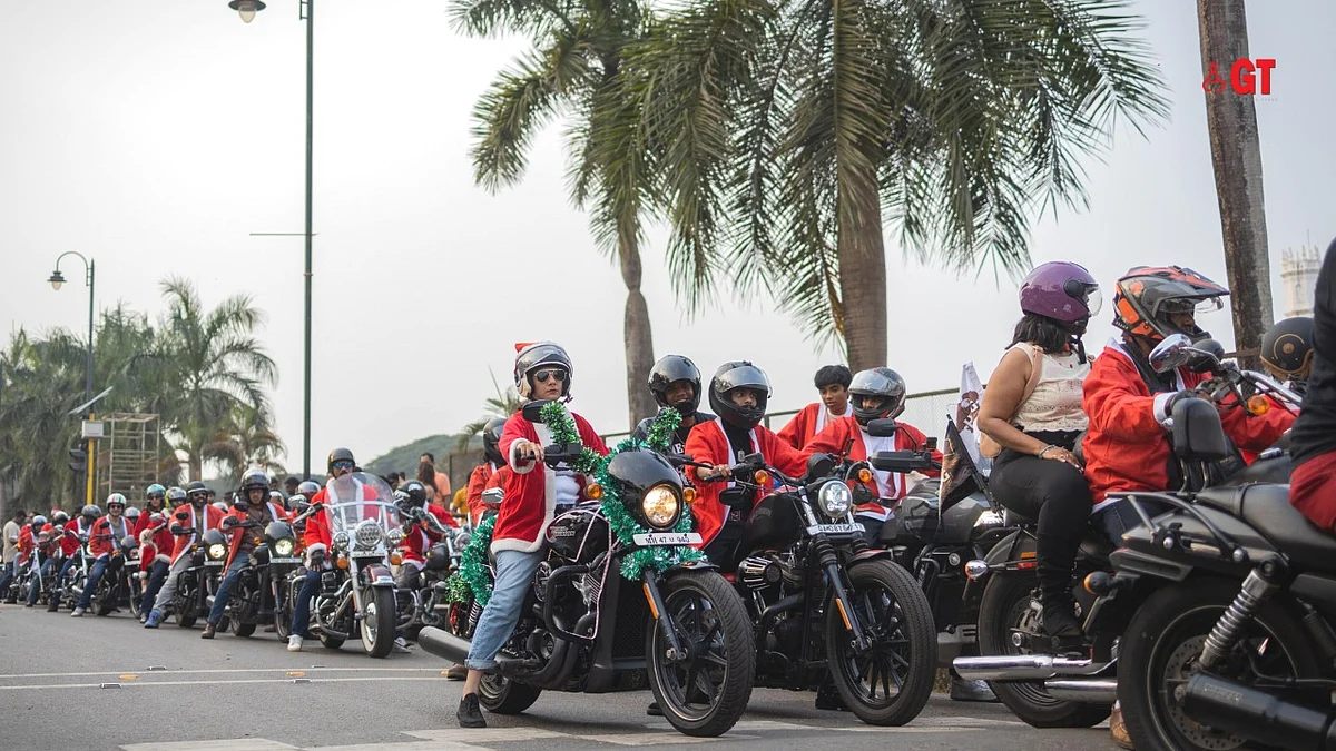 Santa Run organised by Grand Hyatt Goa in collaboration with Harley Davidson Owners Group - Goa.