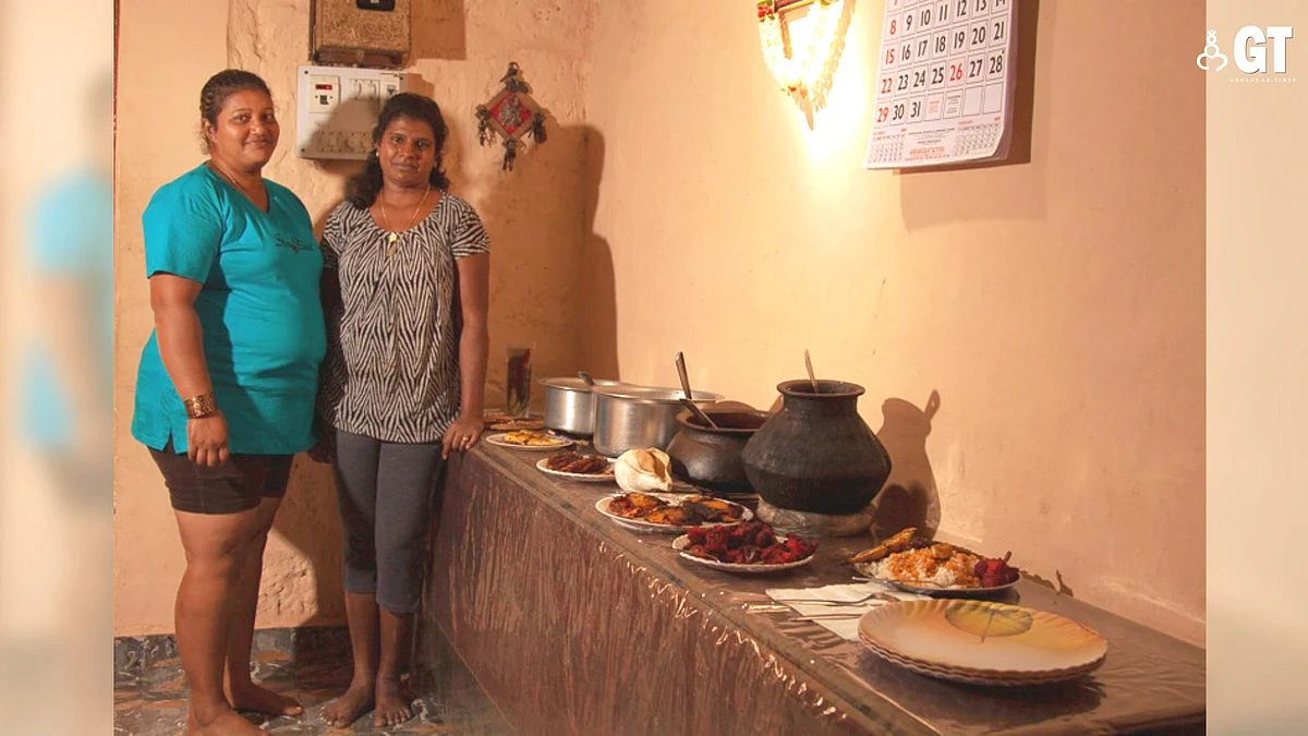 A typical traditional Goan meal