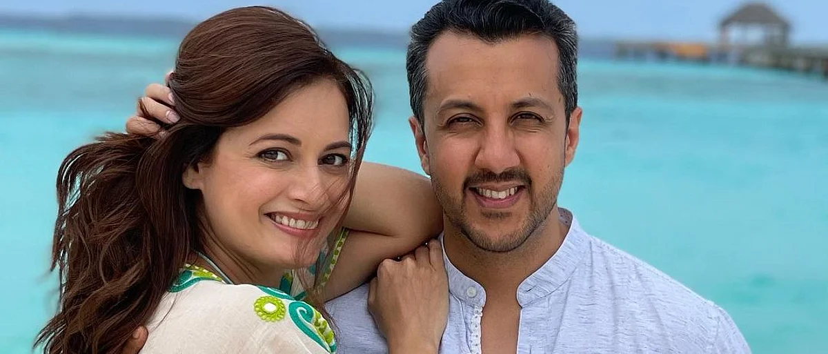 Earlier this year, Dia Mirza shared this picture with her husband Vaibhav Rekhi at Maldives (Instagram/@diamirzaofficial)