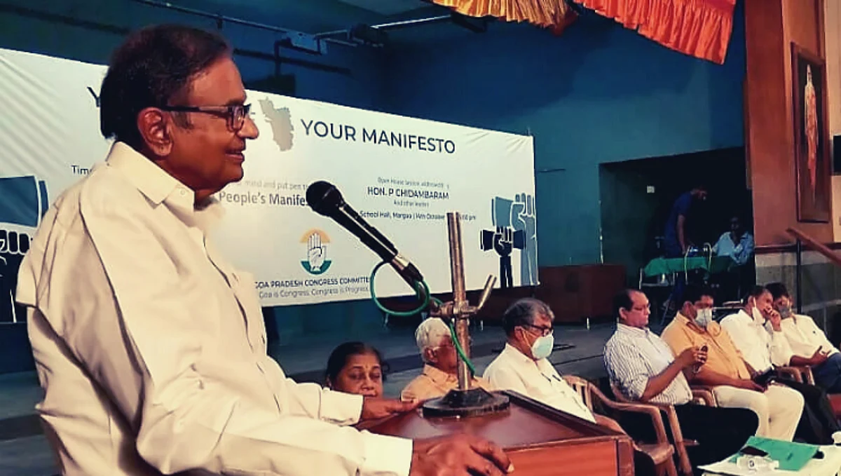 Bring us back to power, we will meet your expectations: Chidambaram at Congress manifesto meet