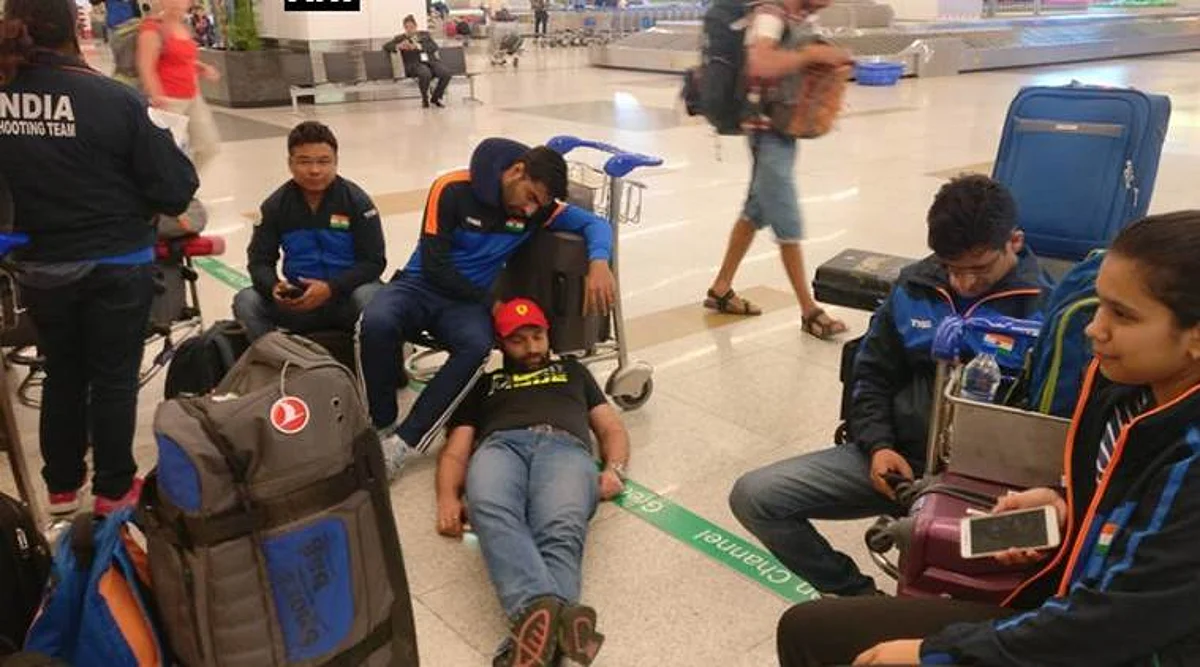 Official apathy as shooters stranded at Airport; Abhinav Bindra and Heena Sidhu slam NRAI