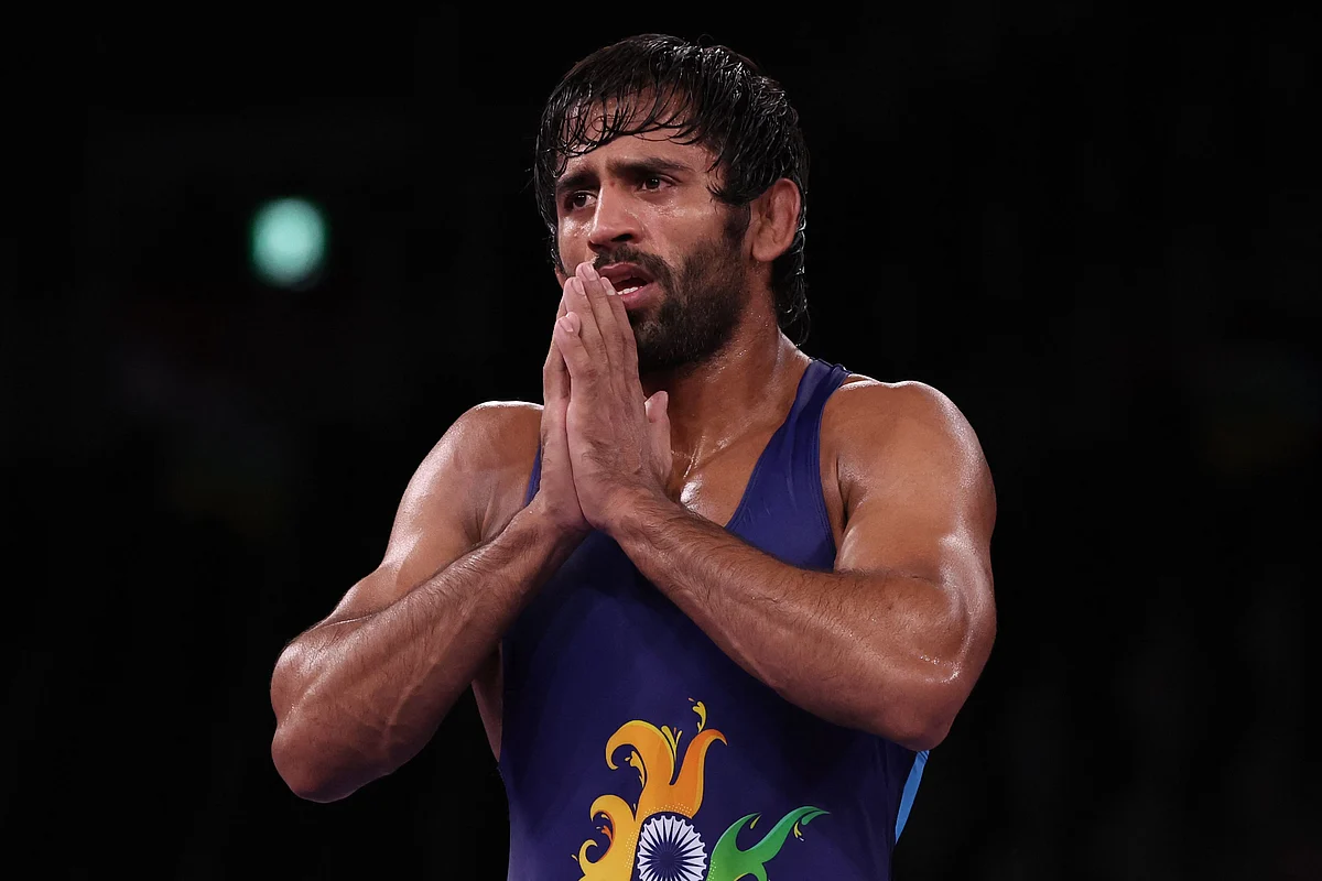 Bajrang Punis wins bronze in men’s 65kg wrestling bout