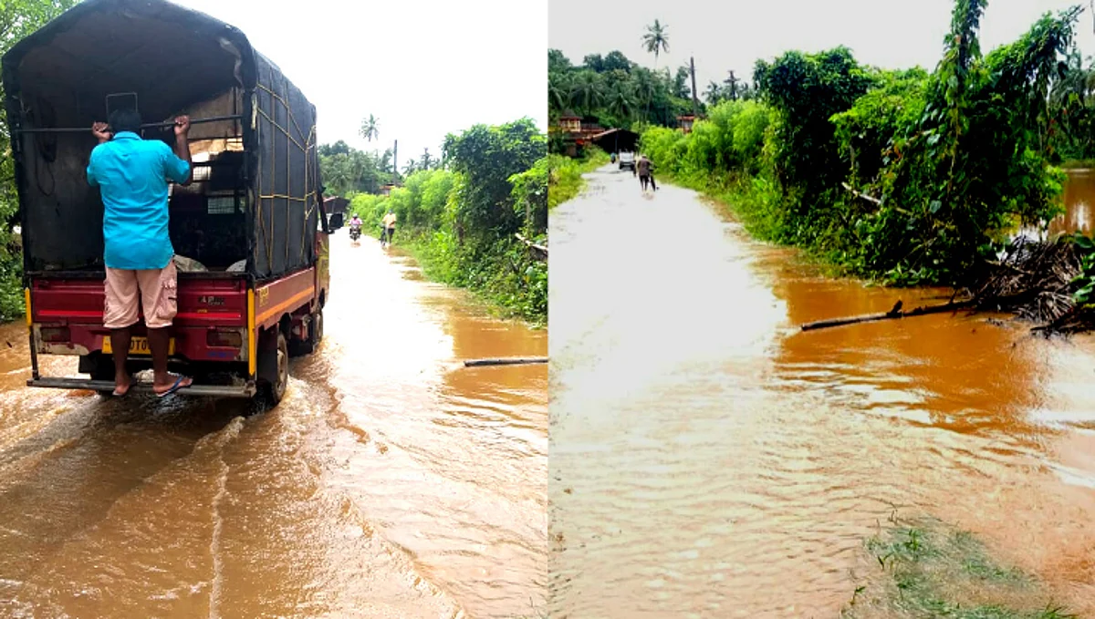 Heavy rains in Canacona creates flood-like situation