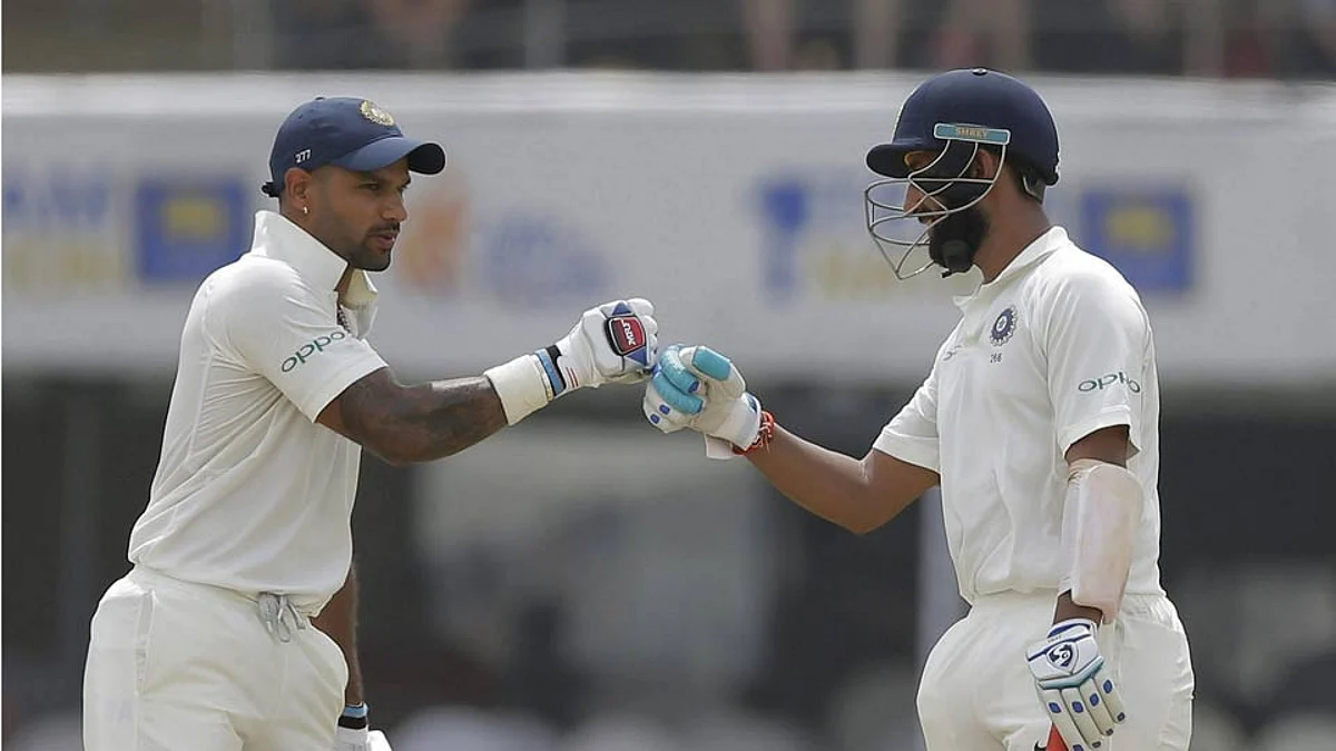 Centuries from Dhawan, Pujara put India in charge at Galle