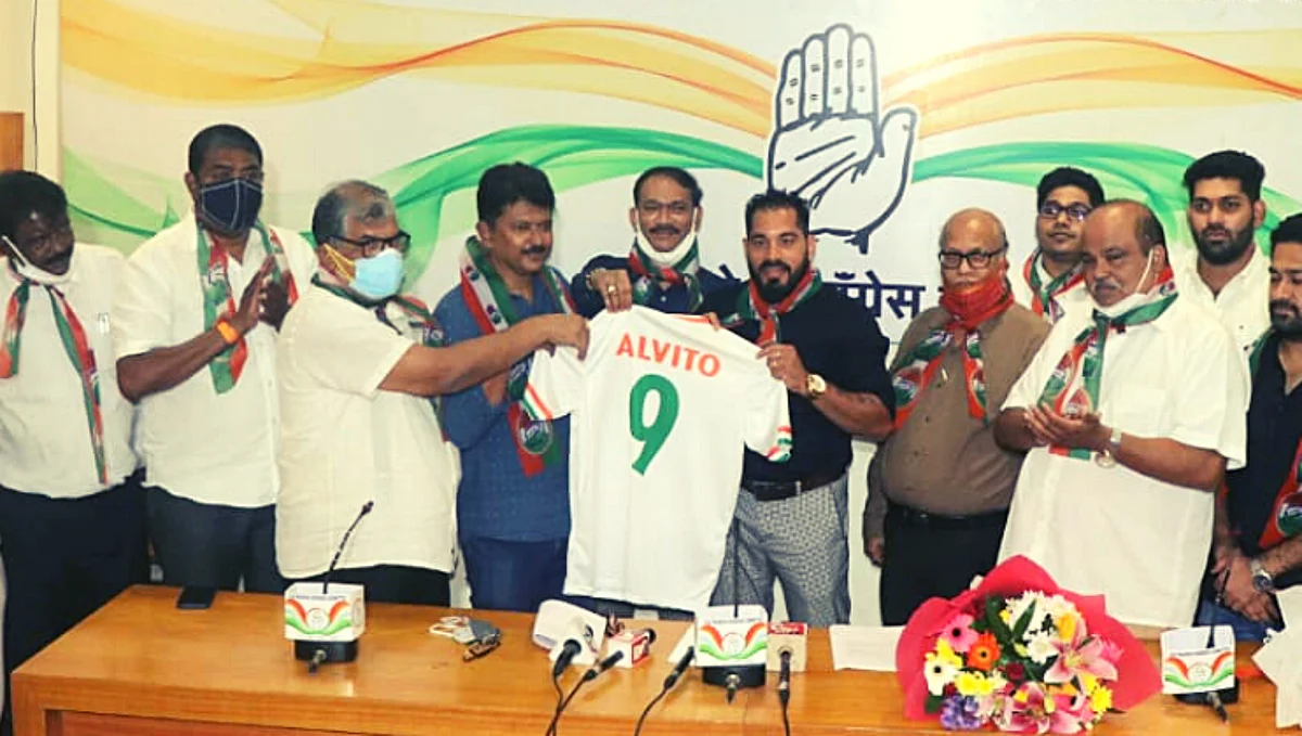 Former Indian footballer Alvito D'Cunha joins Congress