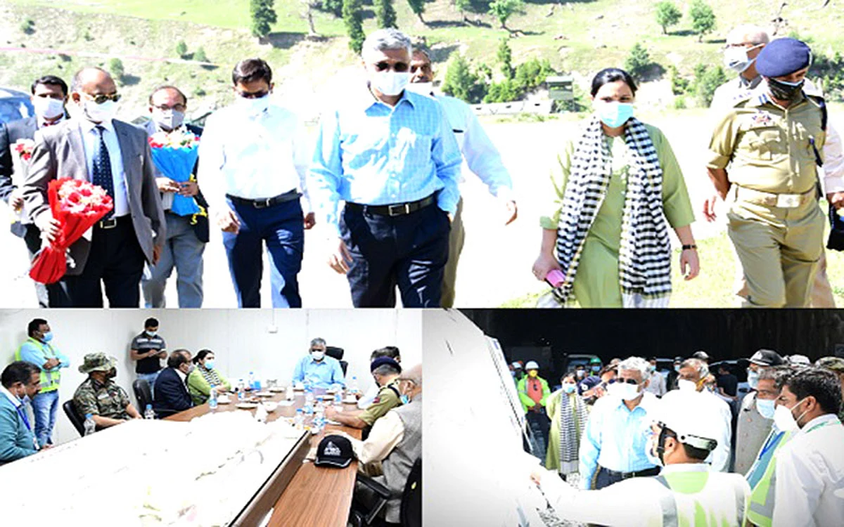 Union Secretary inspects construction works on Z-morh, Zojila tunnels