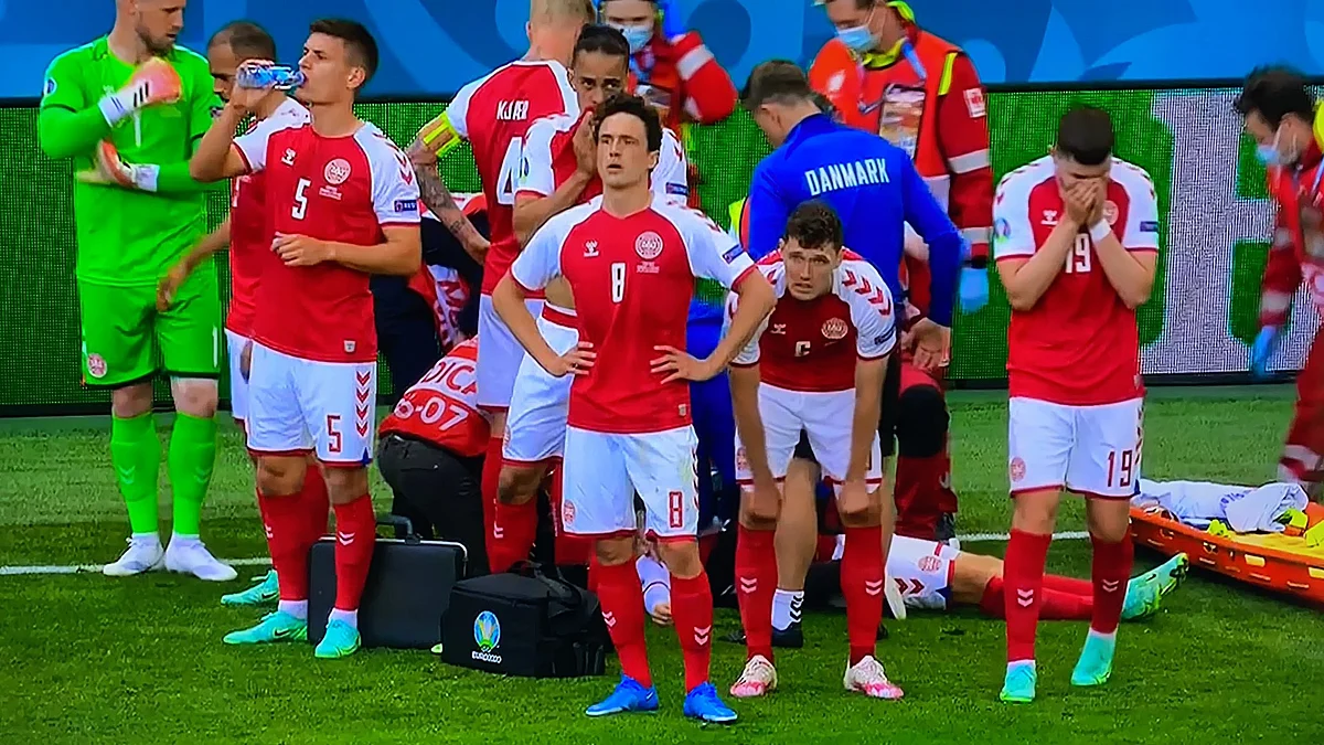 Watch: Match suspended at Euro 2020 after Denmark midfielder Christian Eriksen collapses on field