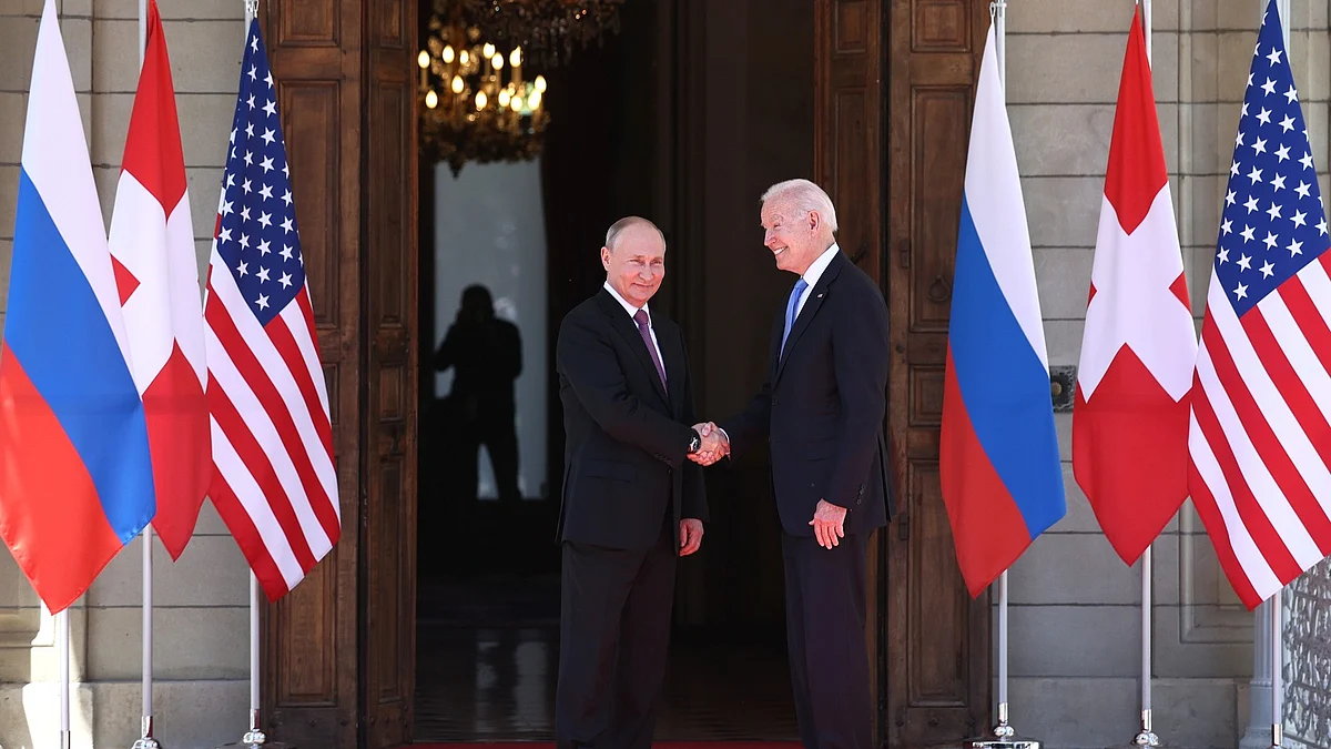Joe Biden and Vladimir Putin in Geneva, 16 June 2021