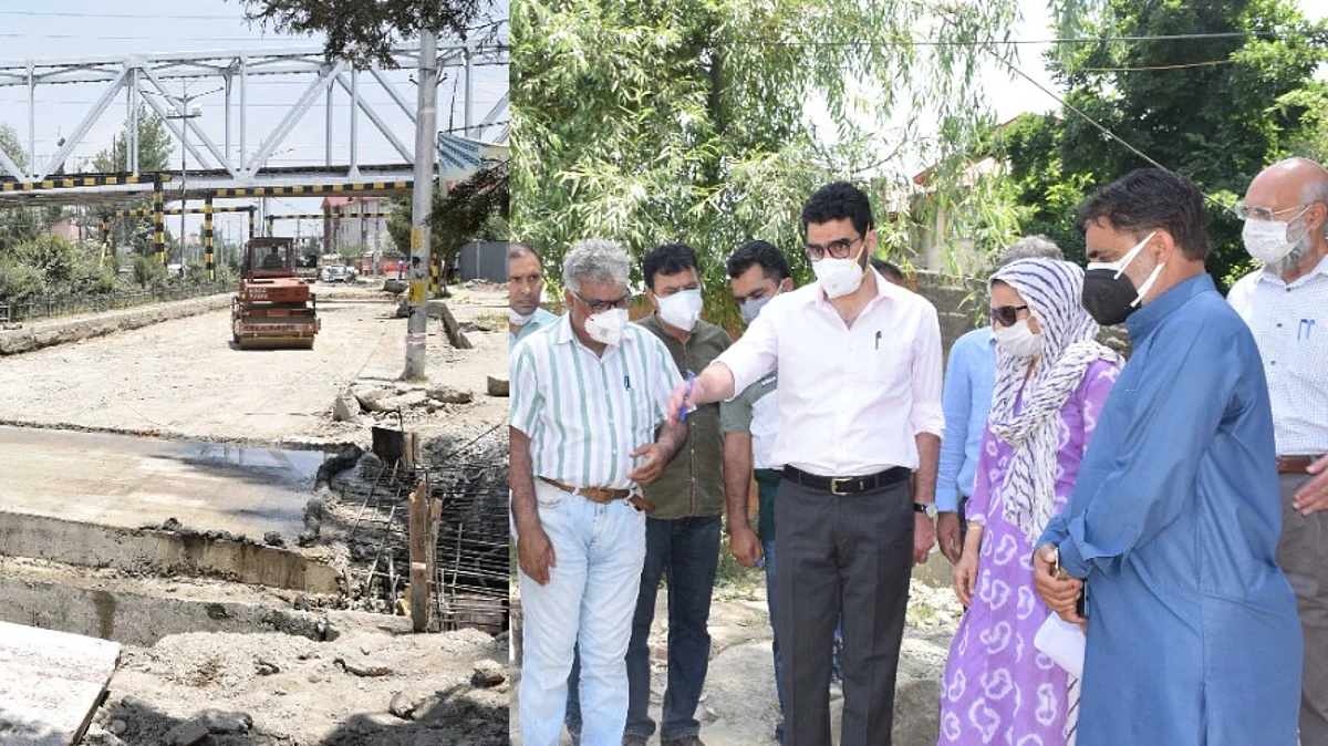 CEO ERA inspects work on Peerbagh-Humhama concrete Rigid Pavement road