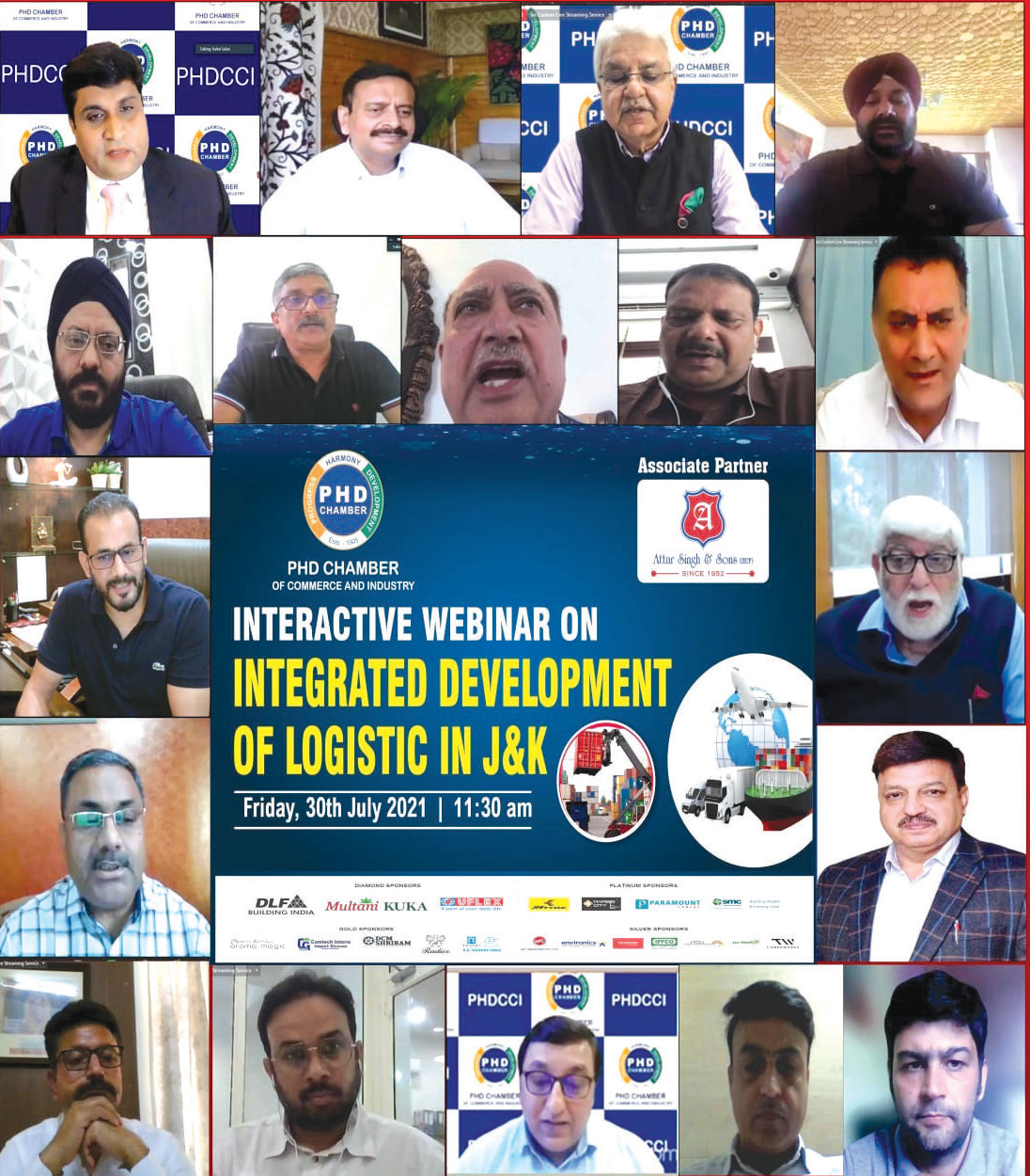 PHDCCI- J&K HOSTS WEBINAR
J&K logistic ecosystem to undergo major reforms: Govt