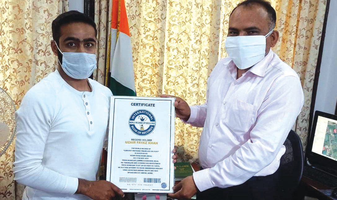 Sgr youth figures in Int'l Book of Records, Indian Book of Records