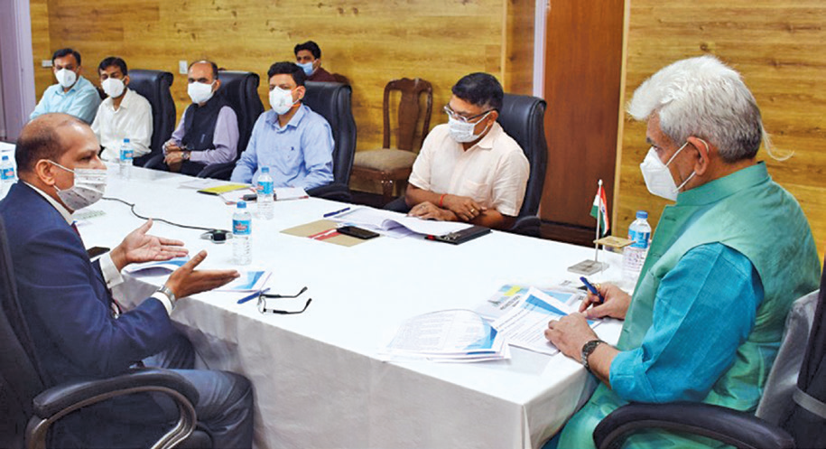 Lt Governor takes review of various NHIDCL projects