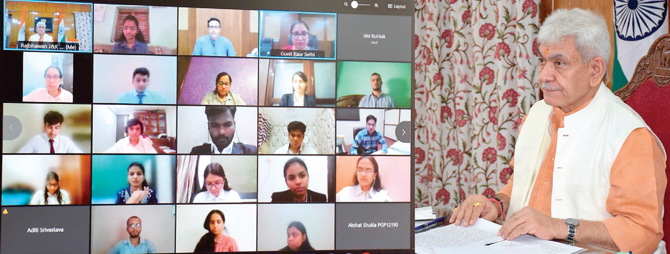 LG rolls out sustainable development fellowship for engineering, management, other J&K graduates