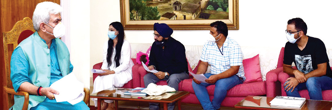DDC Chairperson, DAJ, PM Package Selectees, several delegations call on Lt Governor at Jammu