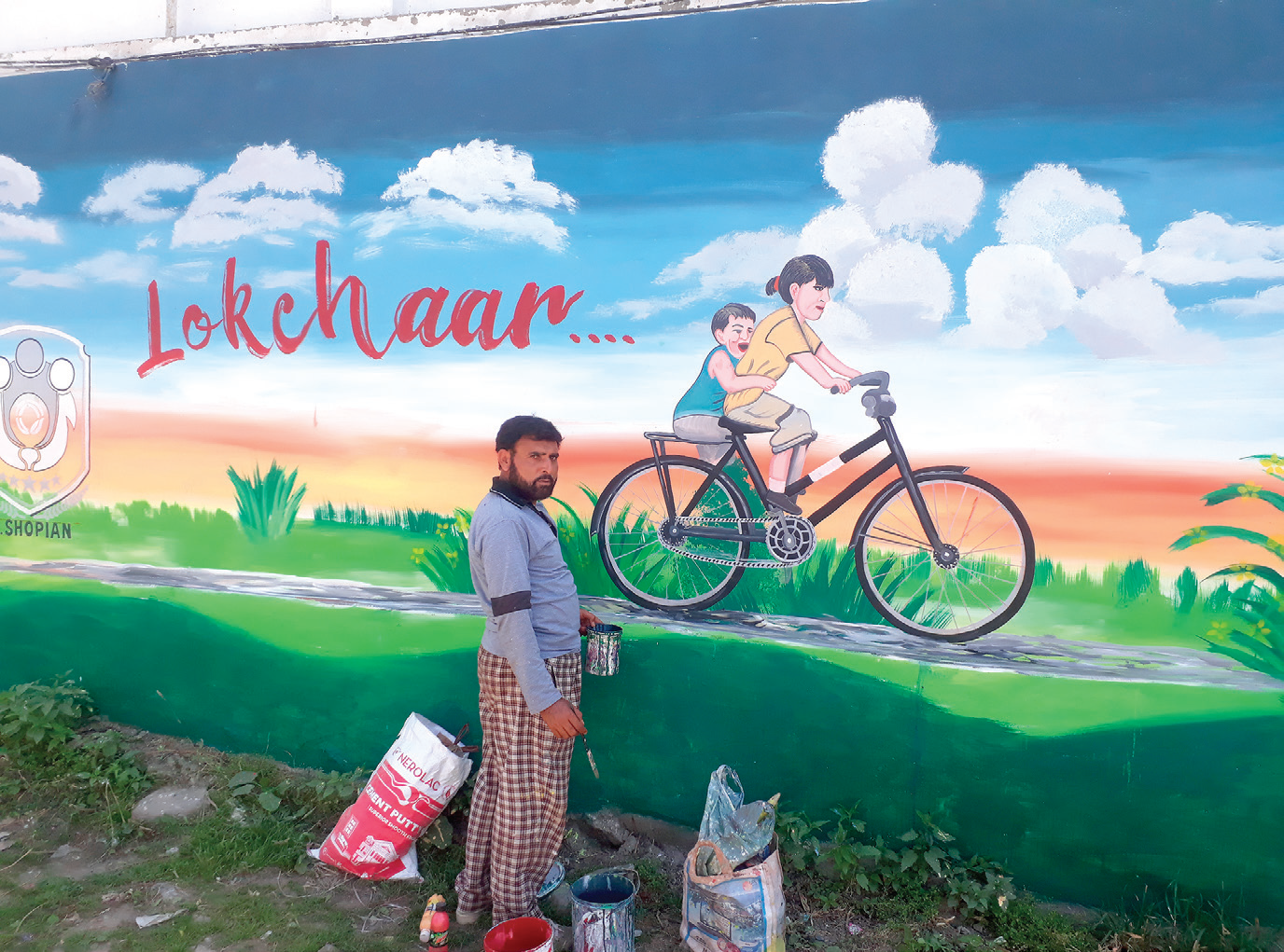 Man of Colours: Shopian’s mural artist wins hearts