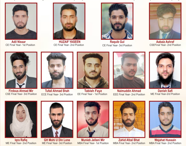 Kashmiri students of Aryans shine in PTU results
