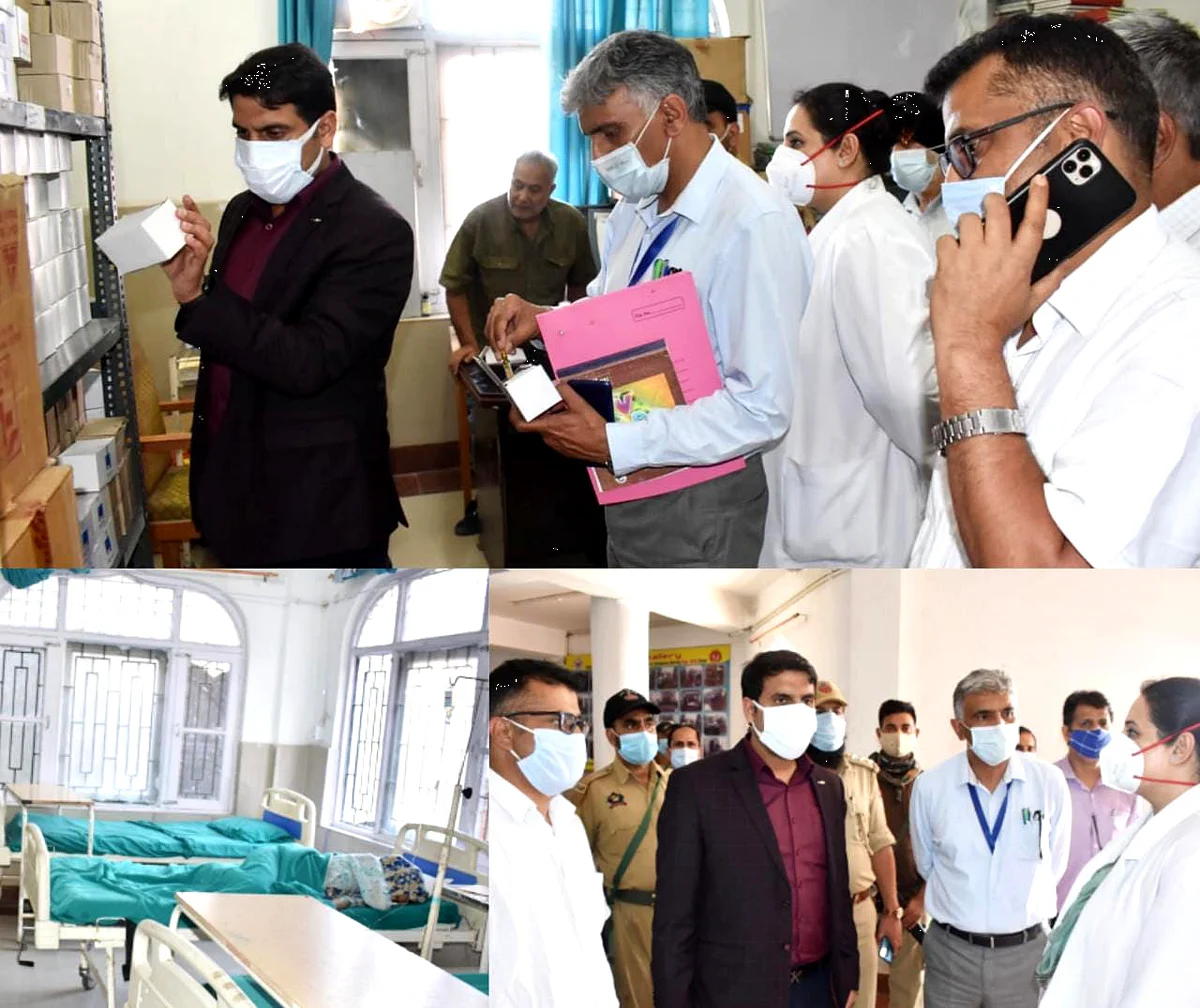 DC Srinagar inspects upgradation works at PHC Batamaloo