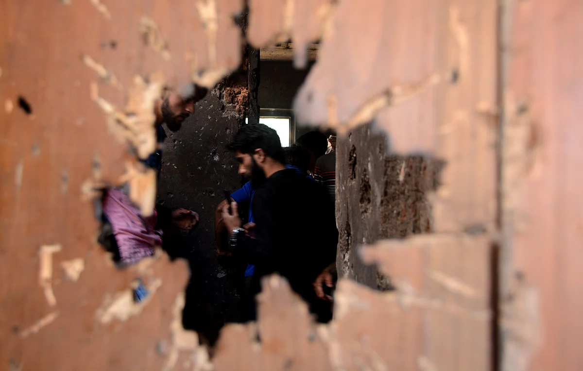 Two militants were shot dead by the security forces in Alamdar Colony, Srinagar on July 16, 2021.