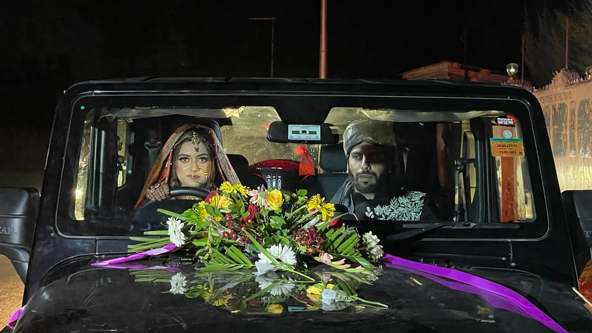 Watch: Kashmiri bride drives groom home in SUV, breaks Internet