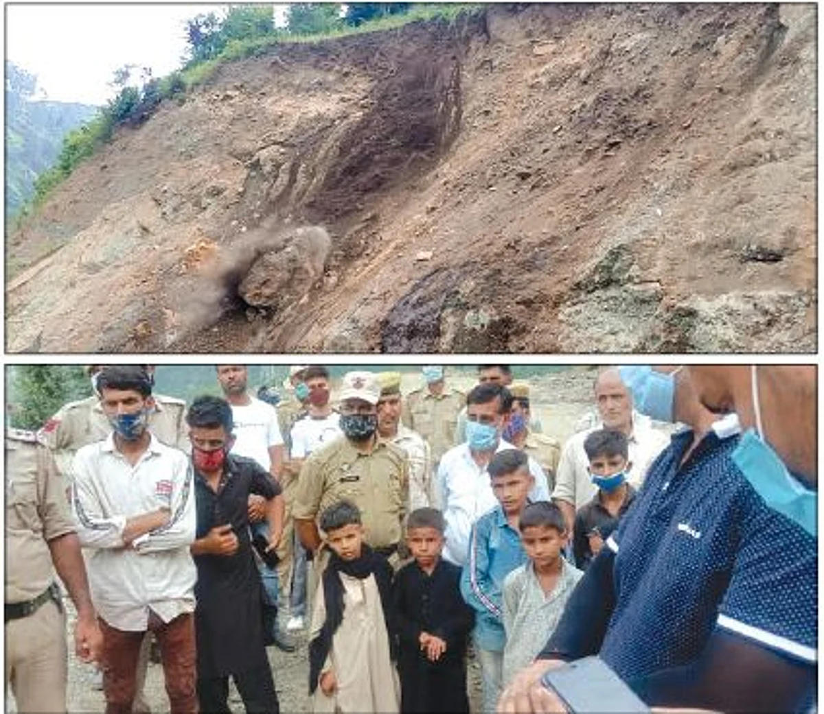 4 houses damaged after land erosion in Ramban, families relocated
