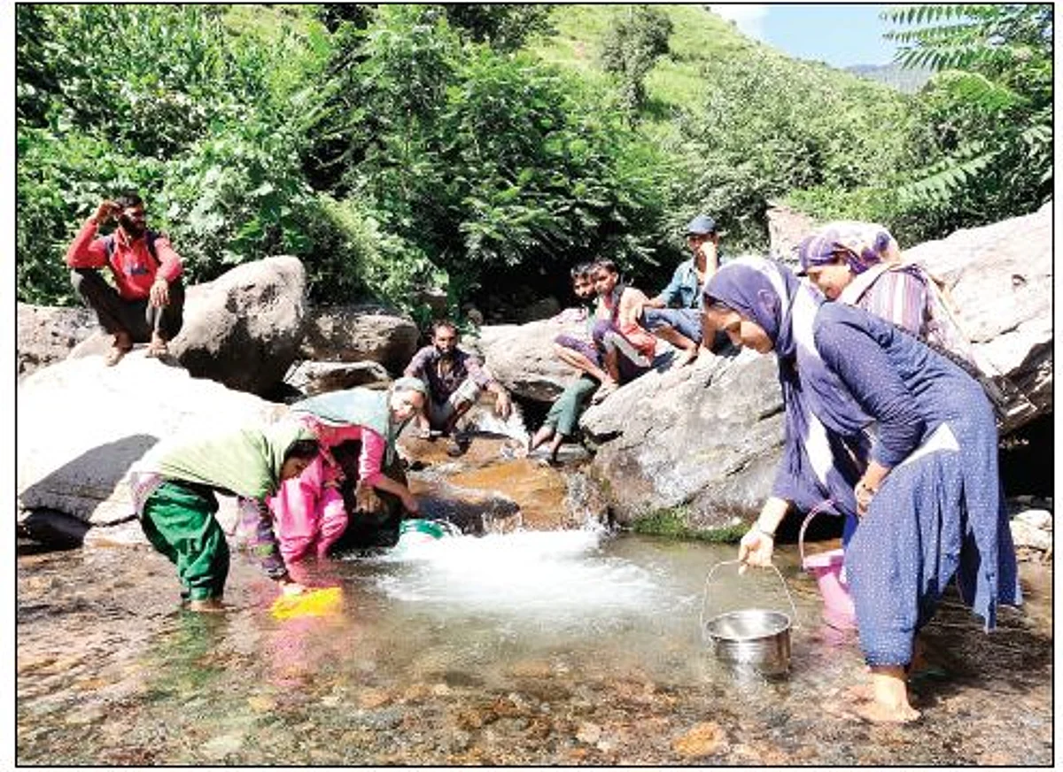 The villagers of Aalan got together 10 years ago to keep the Aalan stream flowing through the village clean.