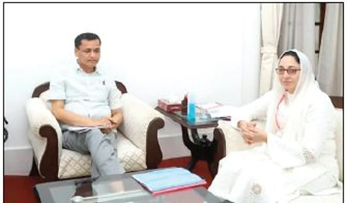 Darakhshan Andrabi calls on Union MoS Home