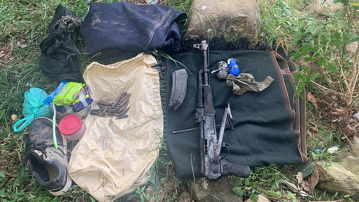 Arms recovered during ongoing search operation in J&K's Poonch