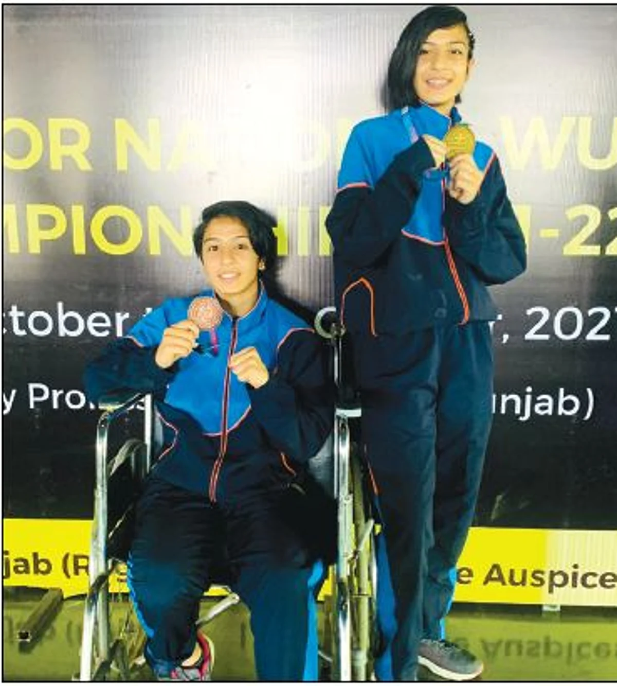 Junior National Wushu Championship
Chisti siblings bag medals for J&K
